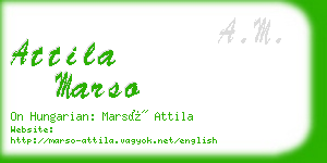 attila marso business card